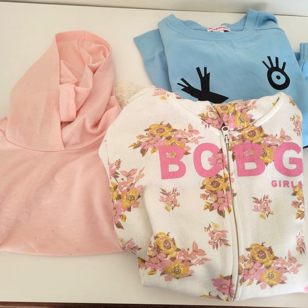 Girls Hoodie Sweatshirt‎ bundle BCBG Girls Floral lot Blue Pink Size 12 L